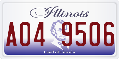 IL license plate A049506