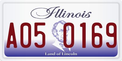 IL license plate A050169