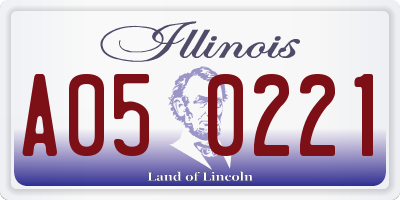 IL license plate A050221
