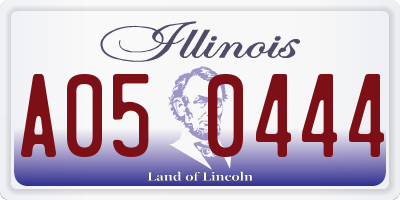 IL license plate A050444
