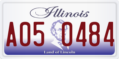 IL license plate A050484