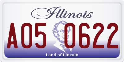 IL license plate A050622
