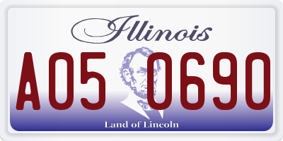IL license plate A050690