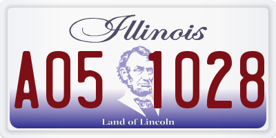 IL license plate A051028