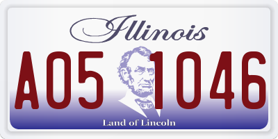 IL license plate A051046