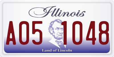 IL license plate A051048