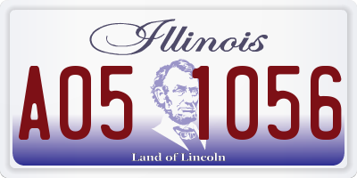 IL license plate A051056