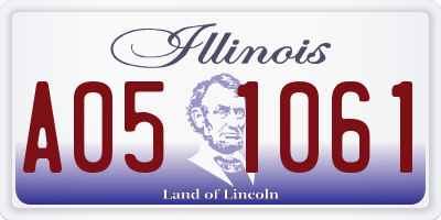 IL license plate A051061