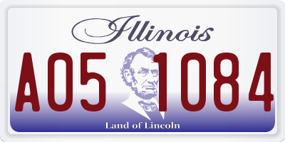 IL license plate A051084