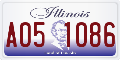 IL license plate A051086
