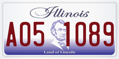IL license plate A051089