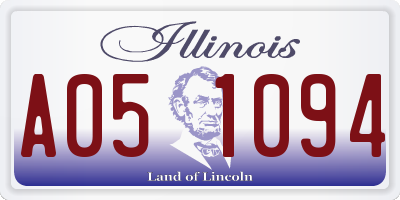 IL license plate A051094