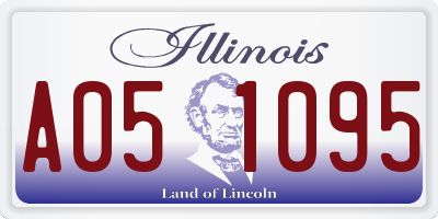 IL license plate A051095