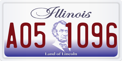 IL license plate A051096
