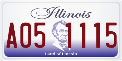 IL license plate A051115