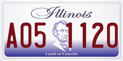 IL license plate A051120