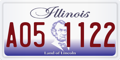 IL license plate A051122