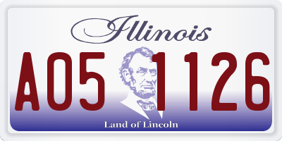 IL license plate A051126