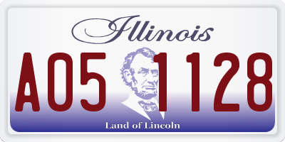 IL license plate A051128