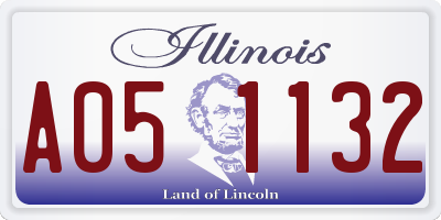 IL license plate A051132