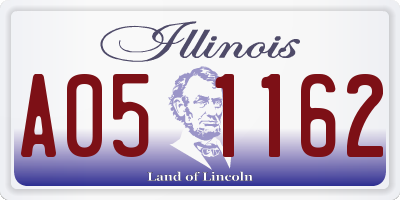 IL license plate A051162