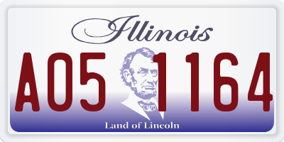 IL license plate A051164