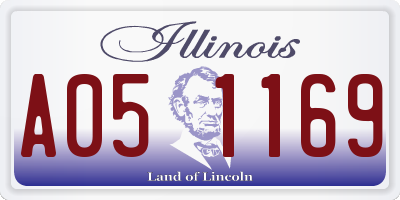 IL license plate A051169