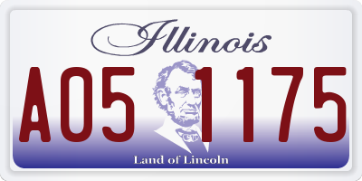IL license plate A051175