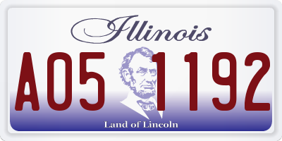 IL license plate A051192