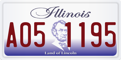IL license plate A051195