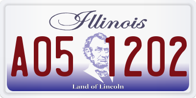 IL license plate A051202