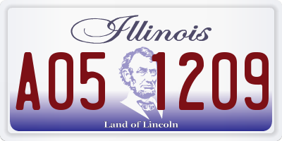 IL license plate A051209