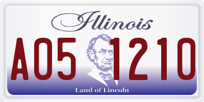 IL license plate A051210