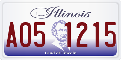 IL license plate A051215
