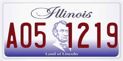 IL license plate A051219