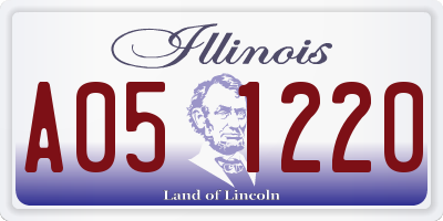 IL license plate A051220
