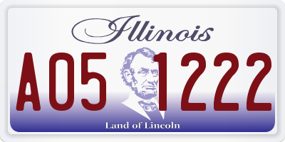 IL license plate A051222