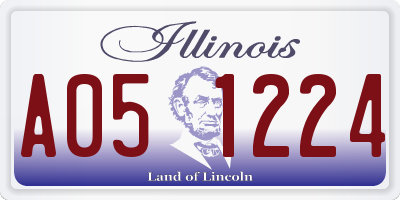 IL license plate A051224