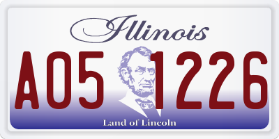 IL license plate A051226