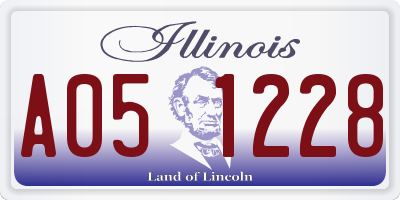 IL license plate A051228