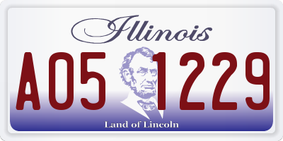 IL license plate A051229