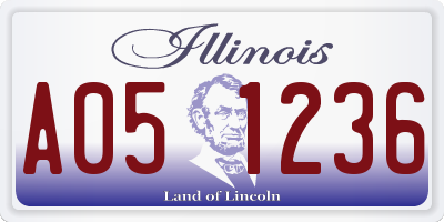 IL license plate A051236