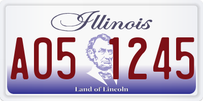 IL license plate A051245