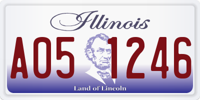 IL license plate A051246