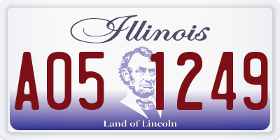 IL license plate A051249
