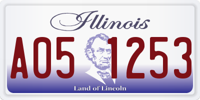 IL license plate A051253