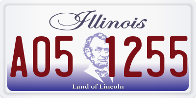 IL license plate A051255