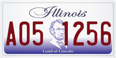 IL license plate A051256