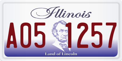 IL license plate A051257