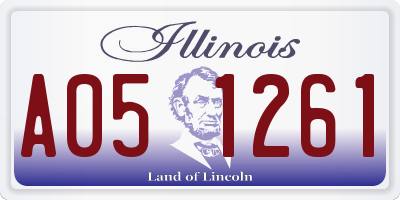IL license plate A051261
